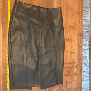 Express fake leather pencil skirt
